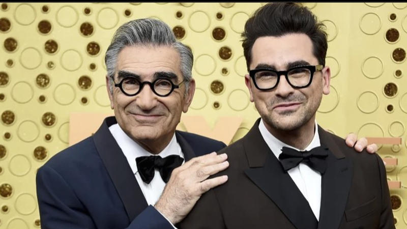 Eugene Levy and Dan Levy will make history as the first father-and-son co-hosts of the Emmys