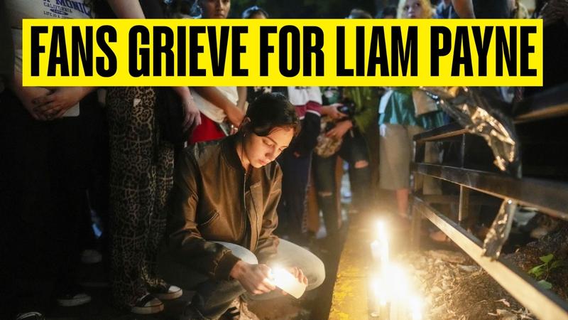 Fans light candles outside Buenos Aires hotel where Liam Payne died after falling from balcony