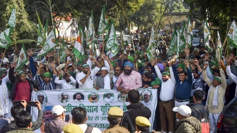 Farmers protest