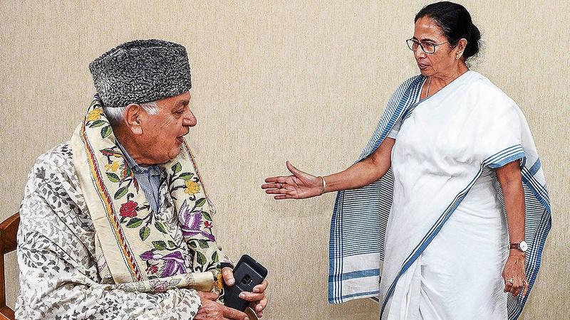 Farooq Abdullah and Mamata Banerjee