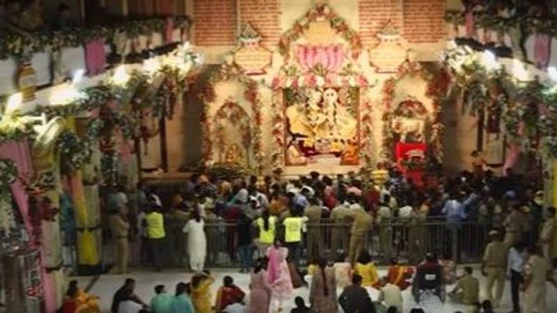 Festivities in Mathura on Janmashtami, devotees offer prayers to Lord Krishna