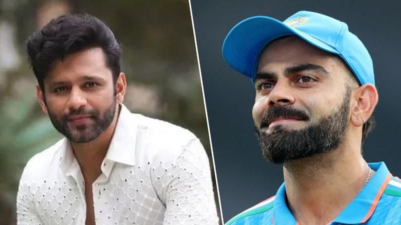 File photo of Rahul Vaidya and Virat Kohli