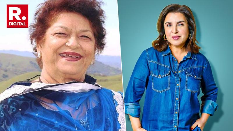 File photo of Saroj Khan and Farah Khan