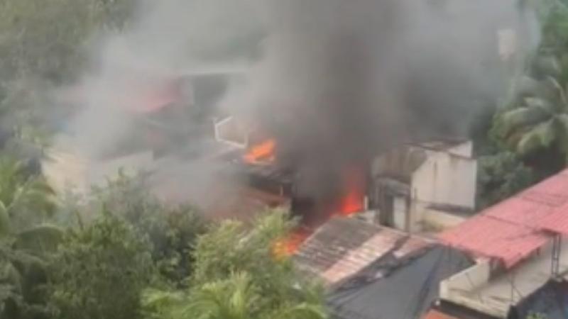 Fire Breaks Out in Mumbai House