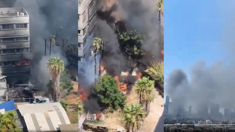 Fire in Tel Aviv