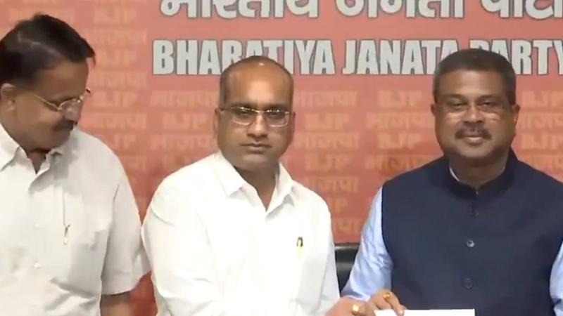 former bjd rajya sabha member sujeet kumar joined bjp