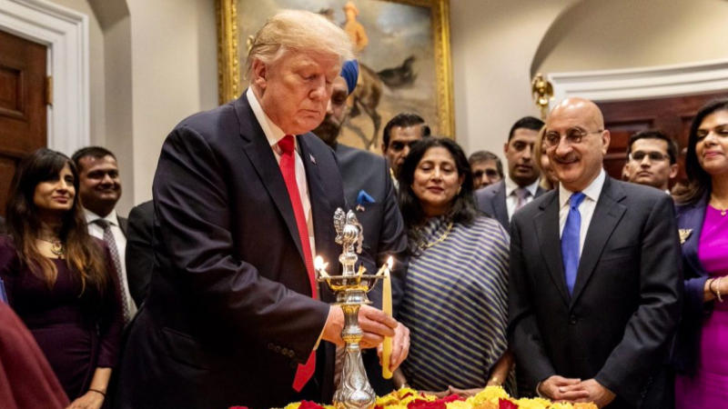 Former US President Donald Trump extends Diwali wishes