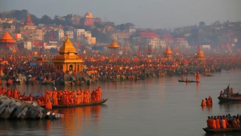 From Jan 13- Feb 26, 2025, the Kumbh Mela will take place in Prayagraj, Uttar Pradesh