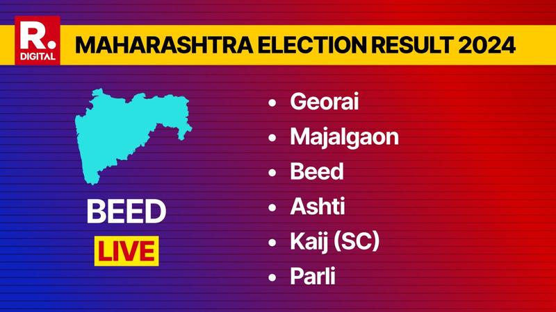 Georai, Majalgaon, Beed, Ashti, Kaij (SC) and Parli Results 2024 | LIVE