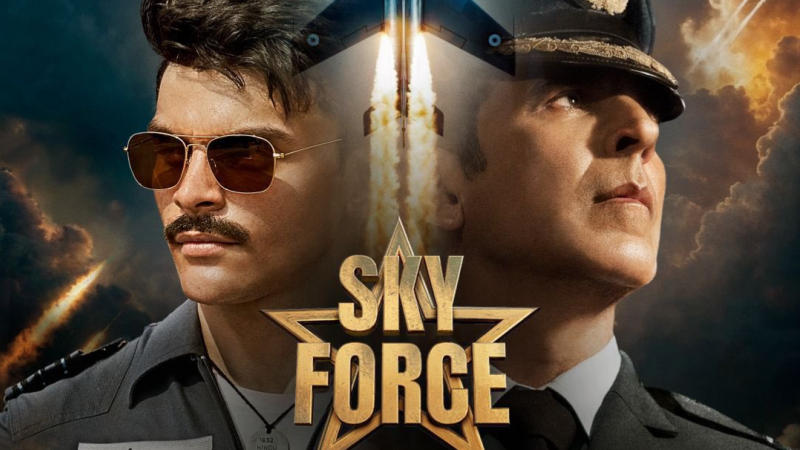 Sky Force stars Akshay Kumar and Veer Pahariya