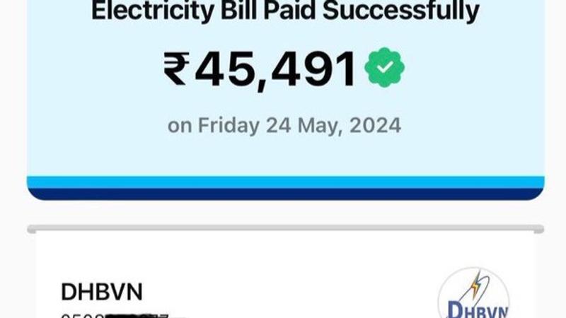 CEO Jasveer Singh shares Rs 45,491 electricity bill