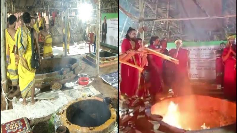 Grand 11-Day Maha Yagna Held in Telangana for Kamala Harris’s US Presidential Victory