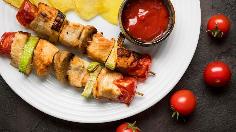  Grilled paneer tikka