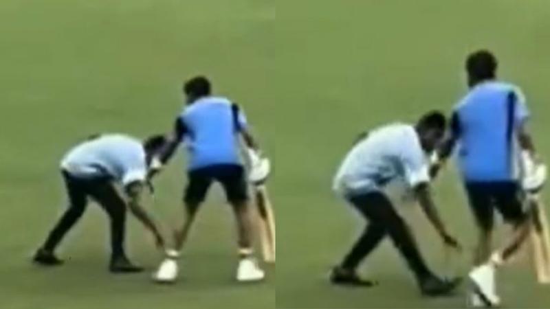 Virat Kohli is GOD? Kanpur Green Park Groundstaff Touches Feet of ...