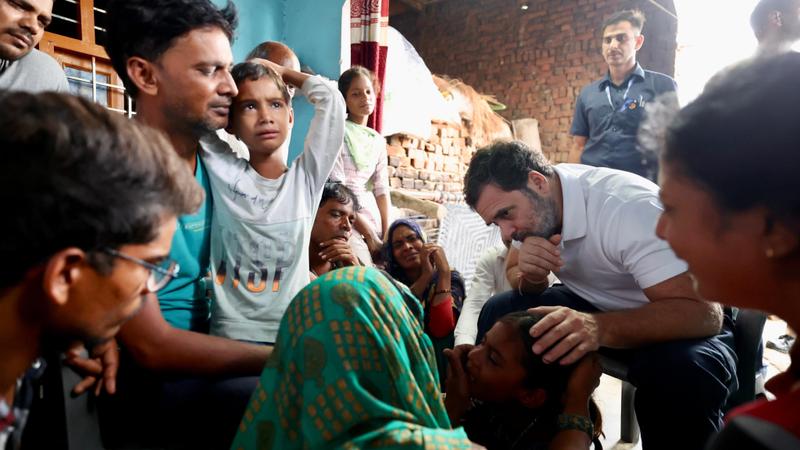 Rahul Gandhi Meets Kin of Hathras Stampede Victims | LIVE