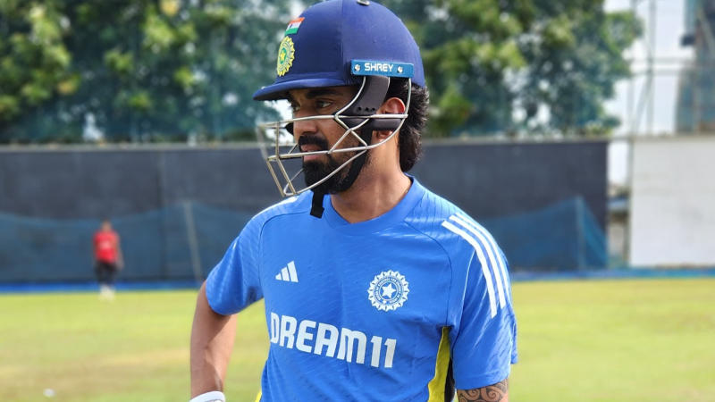 KL Rahul in Team India nets