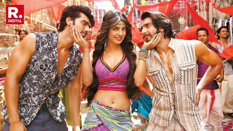 Gunday poster starring Priyanka Chopra, Arjun Kapoor and Ranveer Singh