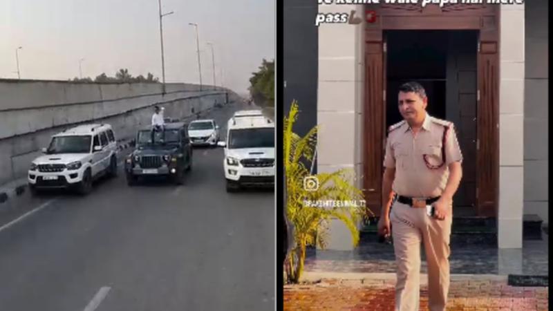 Haryana Boy's Car Roof Ride Video Proudly Claiming His Father is Policeman Goes Viral