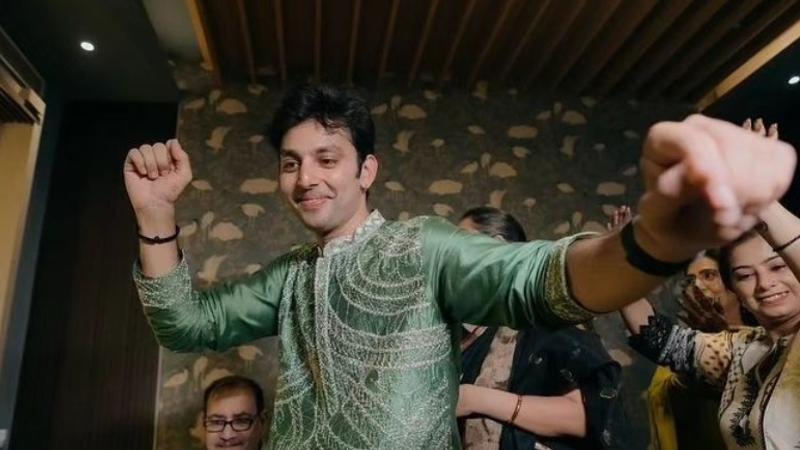 Himansh Kohli at his pre-wedding festivity