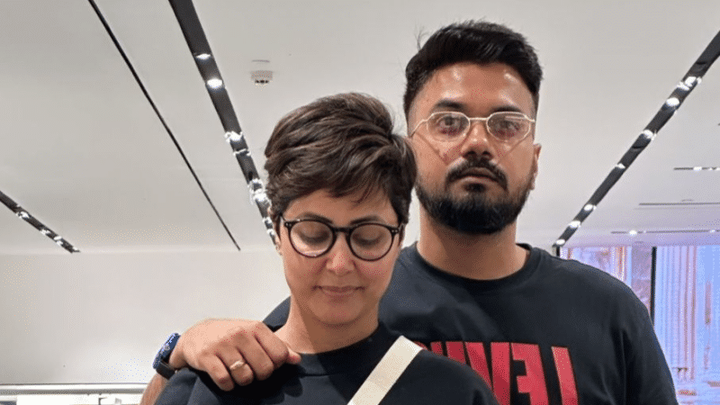 Hina Khan with boyfriend Rocky Jaiswal