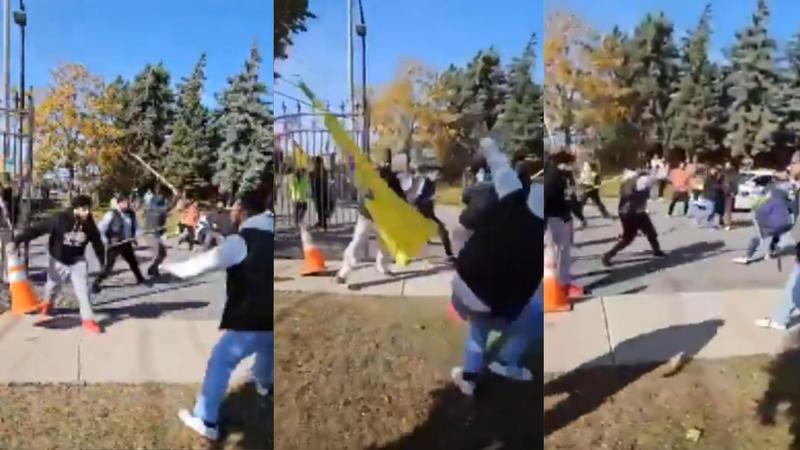 Hindus Attacked at Canada Temple by Khalistanis