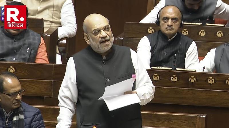 Home Minister Amit Shah in Rajya Sabha