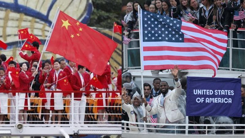 how did america beat china in the medal tally despite the gold medals being equal