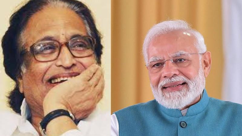 Hridaynath Mangeshkar with Pm Modi