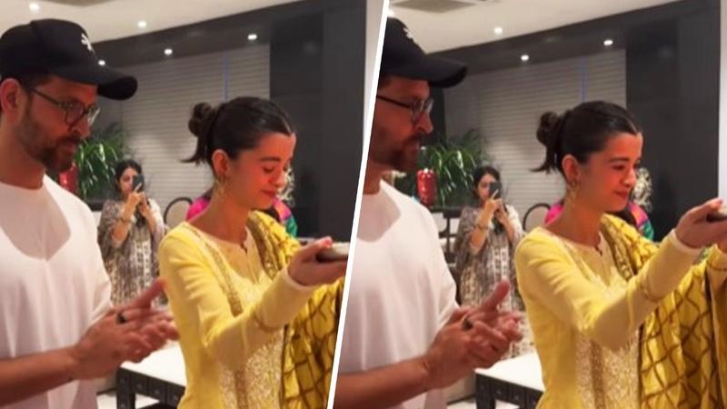 Hrithik Roshan, Saba Azad Seek Blessings As A Couple On Ganesh Chaturthi 