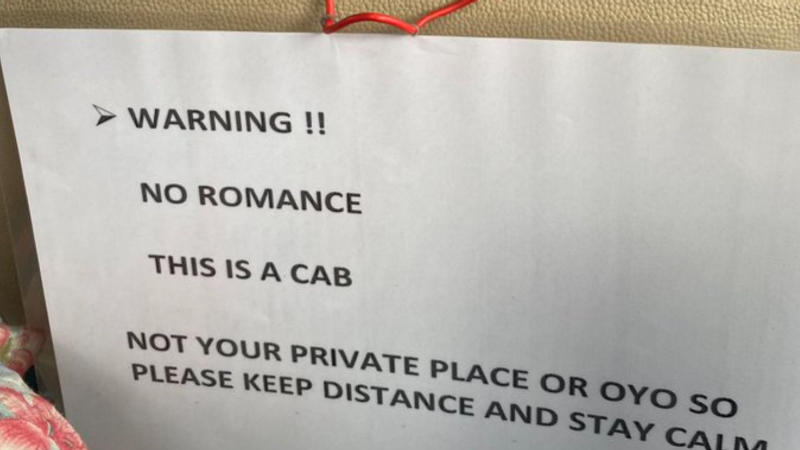 Hyderabad Cab Driver Warn Couples, viral