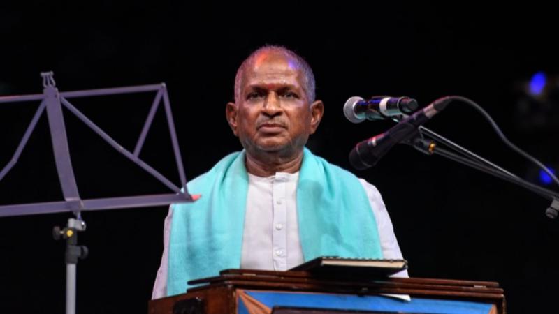 Ilaiyaraaja performs at a concert