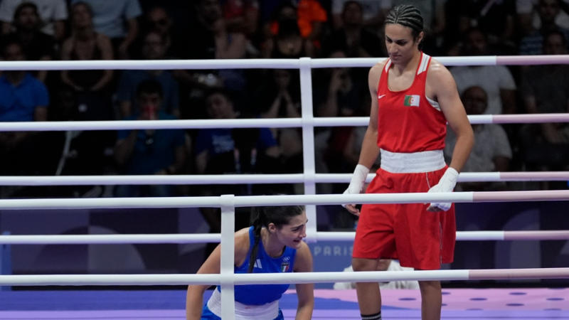 Imane Khelif vs Angela Carini at Paris Olympics