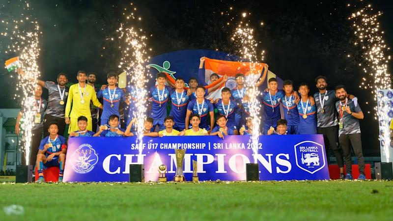 India had won the SAFF U-17 Championship title in 2022.