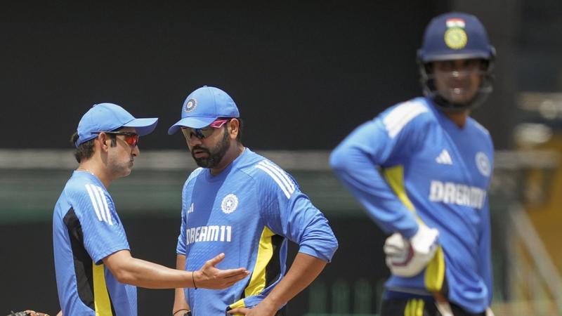 India vs Sri Lanka: Gautam Gambhir with Rohit Sharma in practice