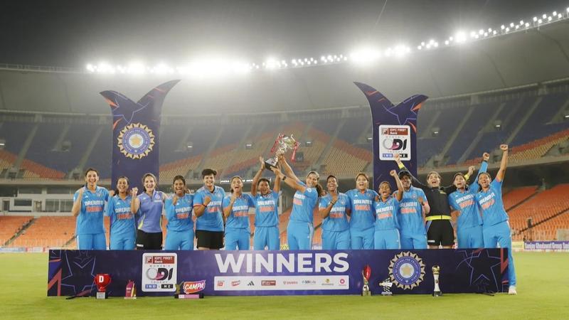 india won the series by defeating new zealand with smriti mandhana century