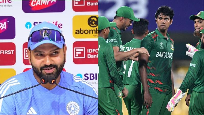 indian captain rohit sharma had fun for all teams by mentioning Bangladesh