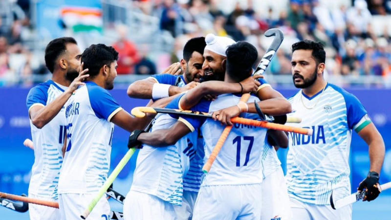 Indian Hockey Team in action