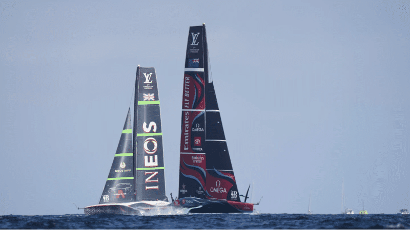 Ineos Britannia and Emirates Team