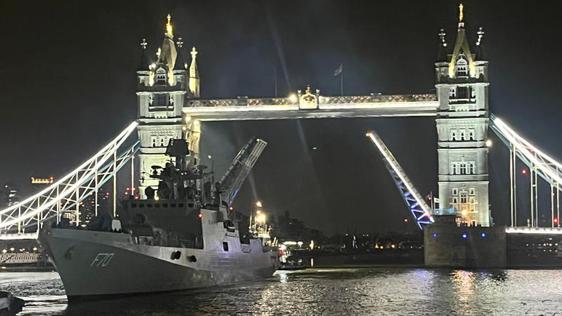 INS Tushil docks in London for maiden operational deployment