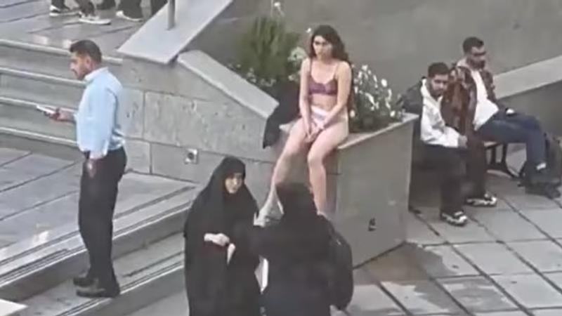 Iranian Student Strips at University in Protest Against Hijab Law 