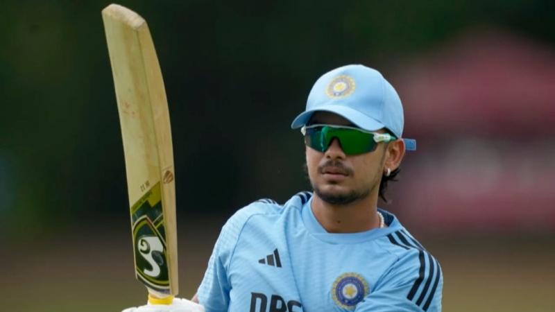 Ishan Kishan in Team India nets