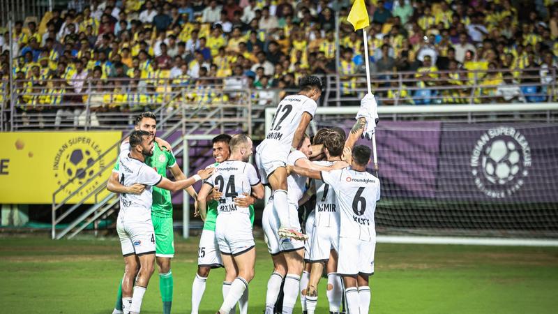 Punjab FC players celebrate.