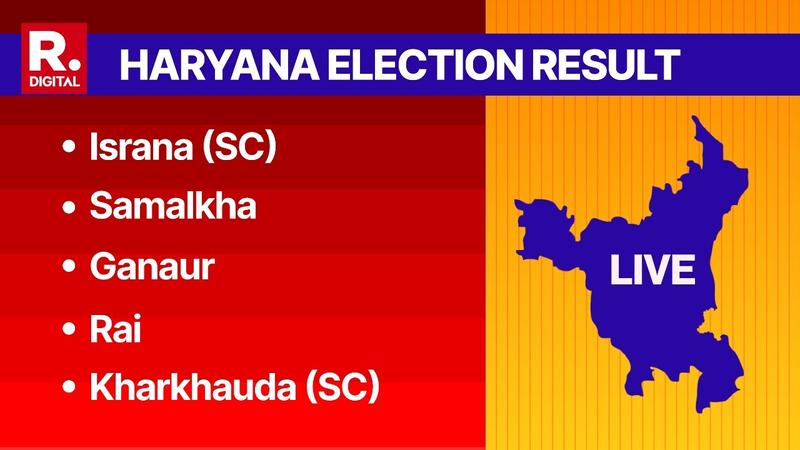 Israna (SC), Samalkha, Ganaur, Kharkhauda (SC) Election Result 2024 LIVE: Counting Starts at 8am