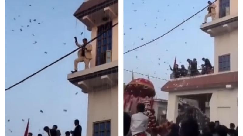 It's Raining Cash': Guests Blow Rs 20 Lakh in the Air at UP Wedding Procession