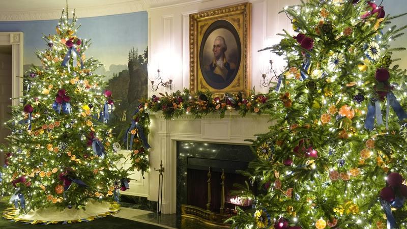 It’s the final holiday stretch for President Joe Biden and his wife, Jill, who has decked out the White House with some whimsical decorations to evoke the “peace and light” of the season.