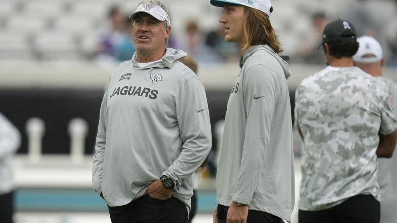 Jacksonville Jaguars Head Coach Doug Pederson and Quarterback Trevor Lawrence