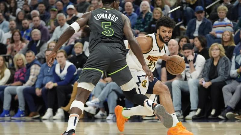 Jamal Murray and Anthony Edwards