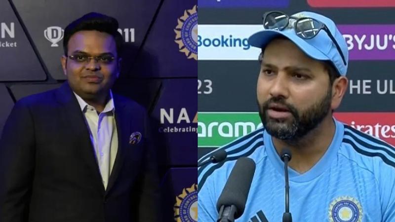 Jay Shah and Rohit Sharma