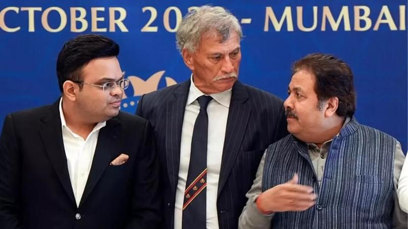 Jay Shah, Roger Binny and Rajeev Shukla