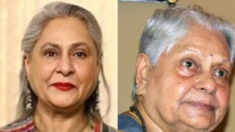 Jaya Bachchan (L), Indira Bhaduri (R)